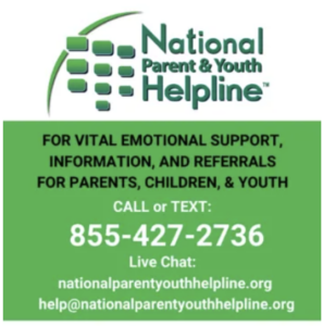 01 - Helpline - PANON - Parents Anonymous - National Parents & Youth Helpline - (855) 427-2736 - 24/7 @ Online Via Zoom